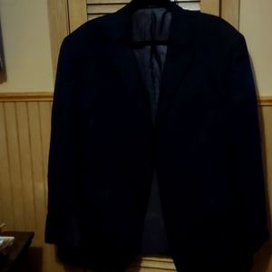Men's dark blue / Gray suit coat
